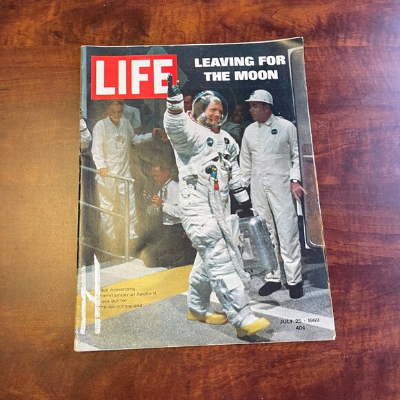 Vintage Life Magazine July 25 1969 Leaving For The Moon Neil Armstrong Apollo 11 - Picture 3 of 11